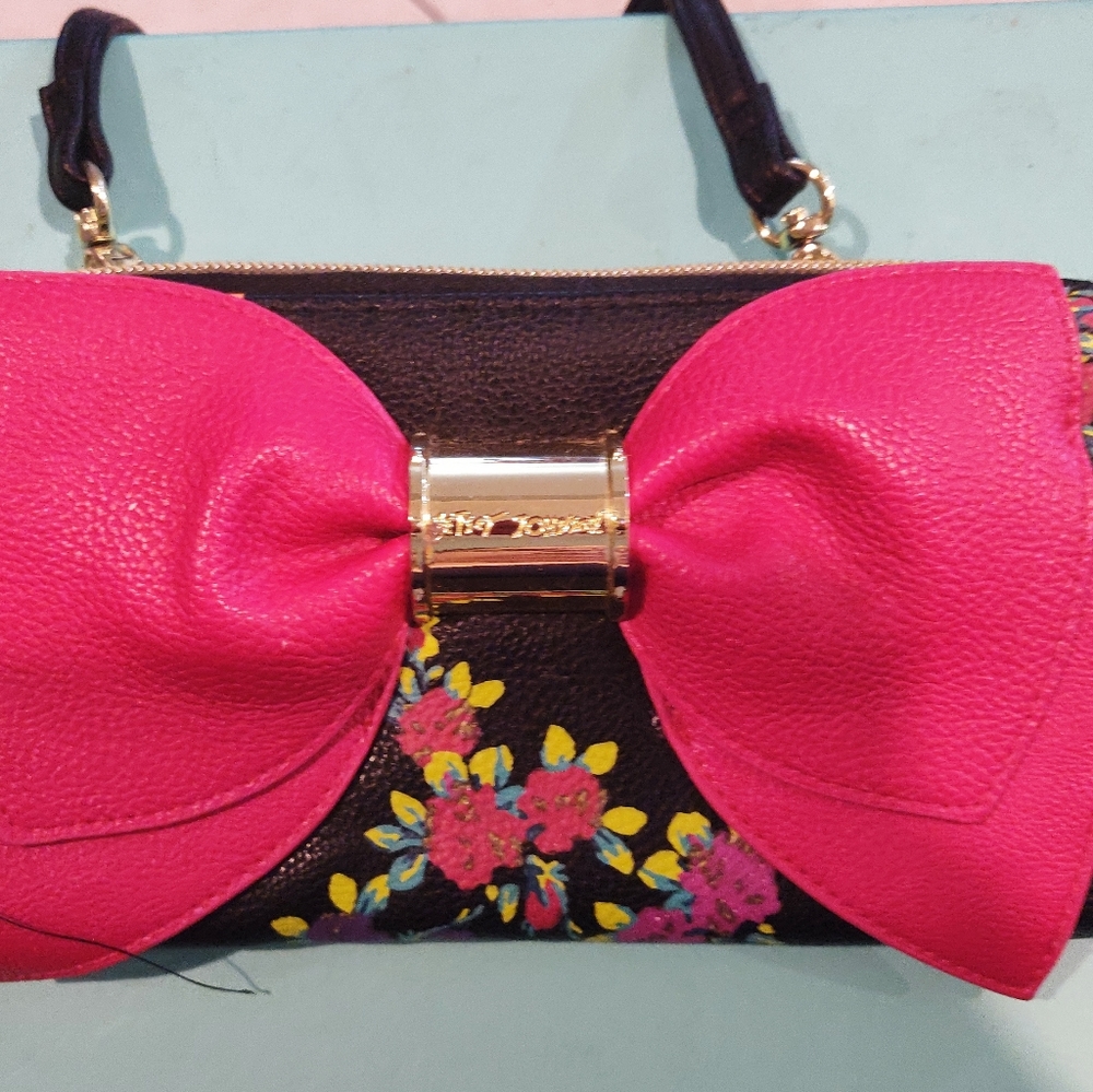 Betsey Johnson Floral Wallet Crossbody